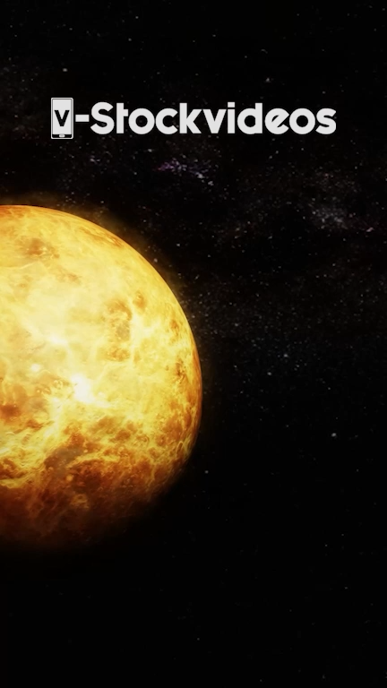 Animation with the planet Venus in the background