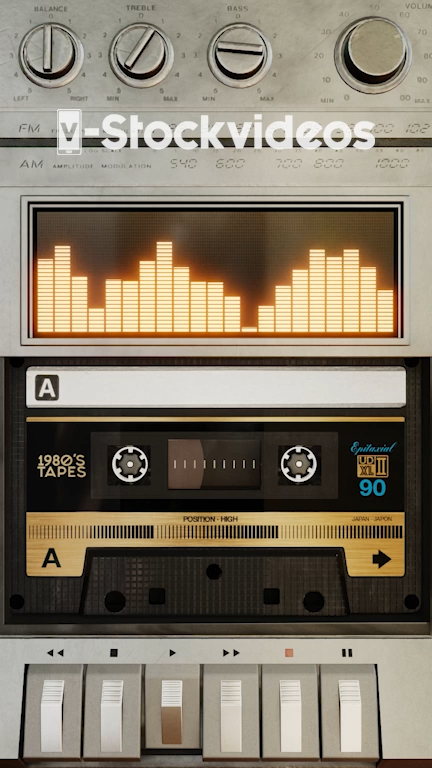 Retro audio cassette 01